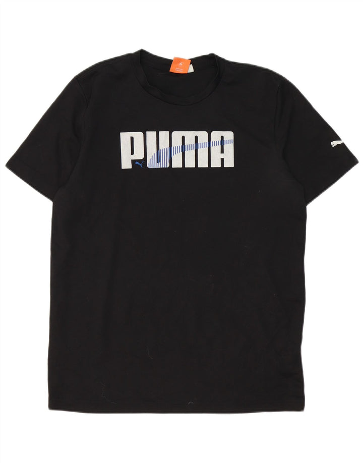 Puma Camiseta Masculina Graphic Top Pequeno Preto