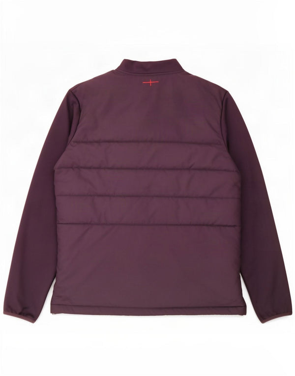 Jaqueta acolchoada gráfica feminina Umbro UK 20 2XL poliéster roxo