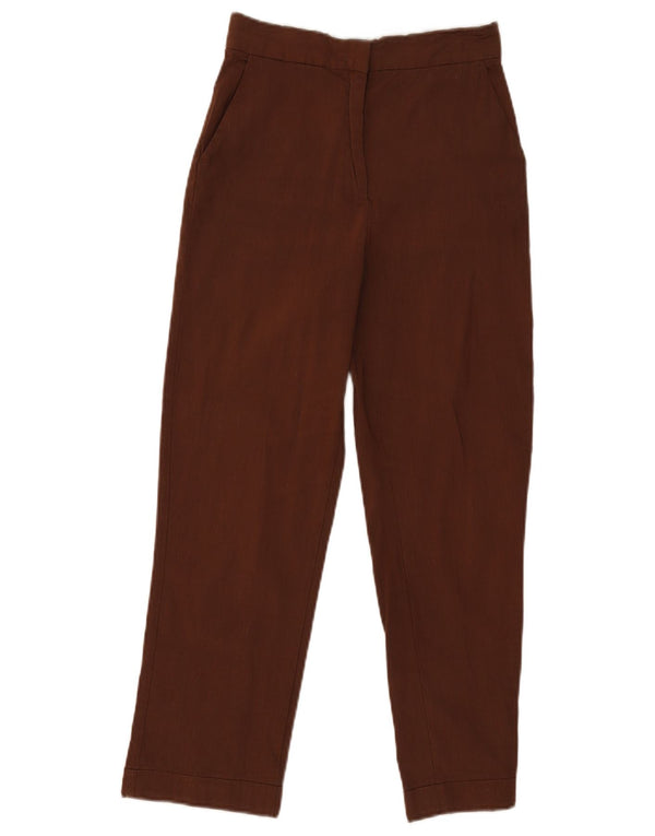 Zara Calça Chino Feminina Cintura Alta XS W24 L25 Marrom
