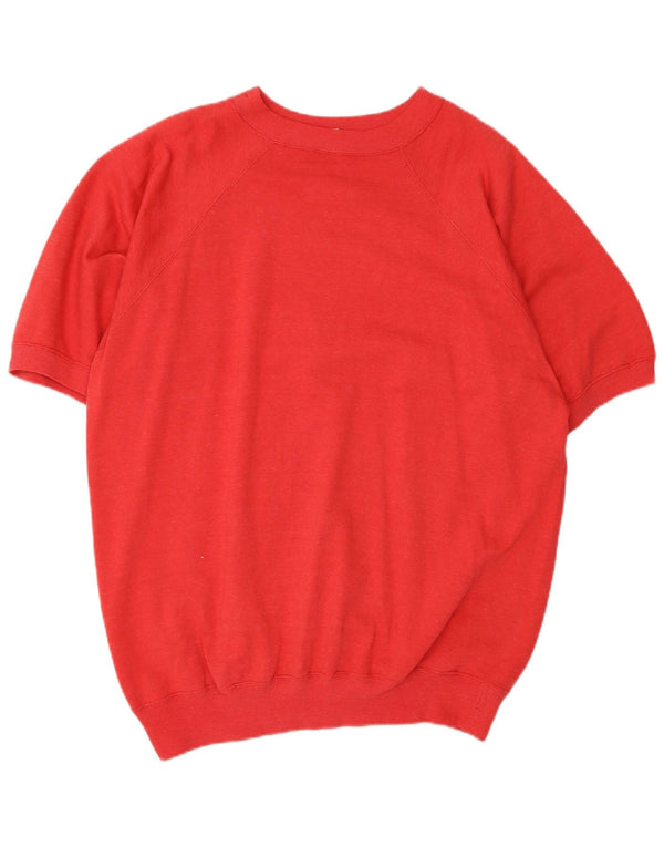 Champion moletom masculino gráfico de manga curta jumper grande algodão vermelho