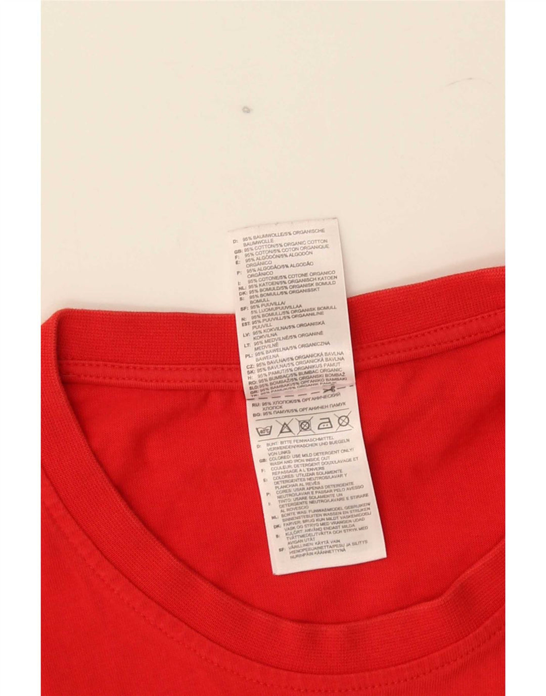 Adidas Mens Graphic T-Shirt Top Grande Algodão Vermelho