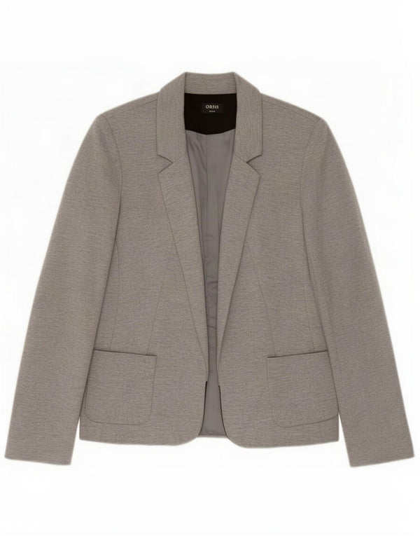 Jaqueta blazer aberta feminina Oasis UK 8 poliéster cinza pequeno
