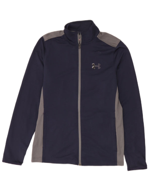 Under Armour Mens Heat Gear Treino Top Jaqueta Pequena Azul Marinho