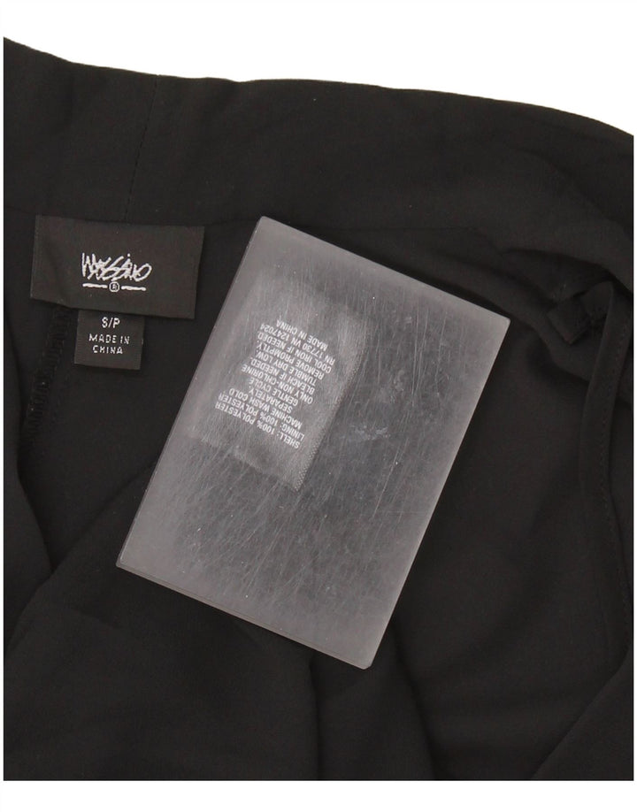 Blusa feminina sem mangas MOSSIMO UK 10 poliéster preto pequeno