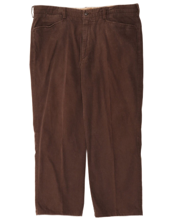 Henry Cottons Calça masculina reta casual IT 54 2XL W42 L26 algodão marrom
