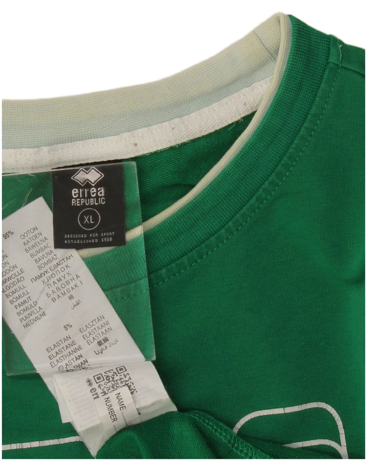ERREA Moletom gráfico masculino Jumper XL algodão verde