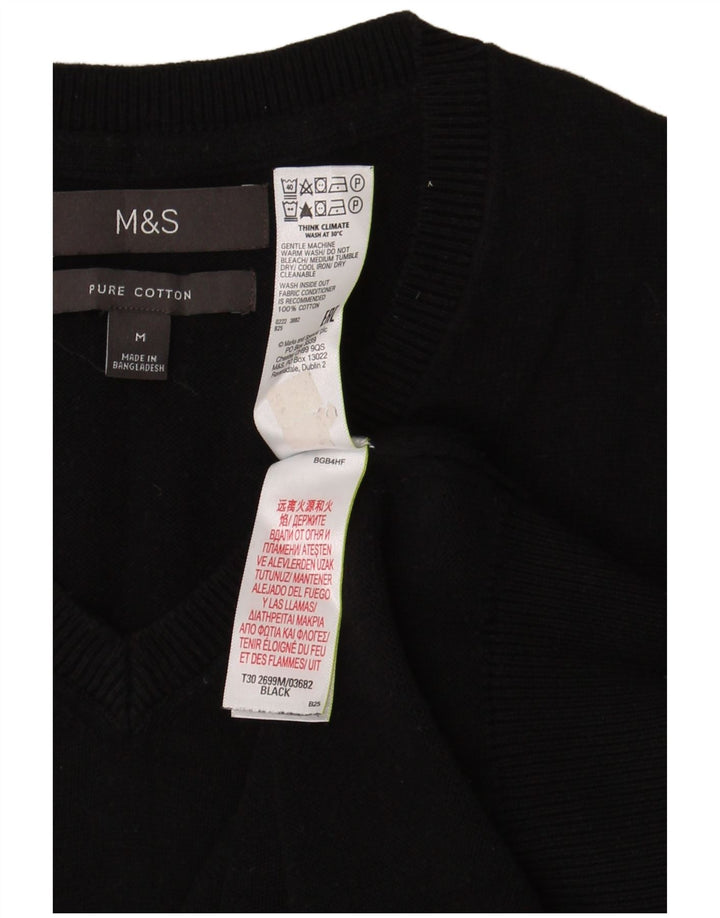Regata masculina Marks & Spencer com colete médio de algodão preto
