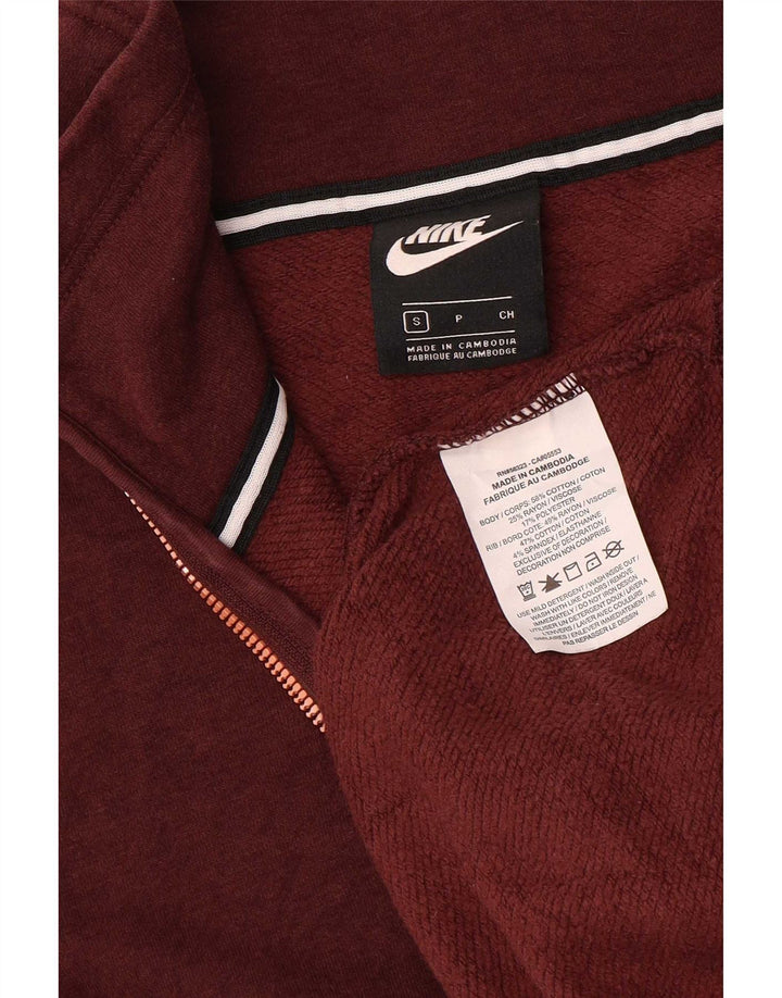 Nike feminino oversized gráfico moletom jumper reino unido 10 pequeno borgonha