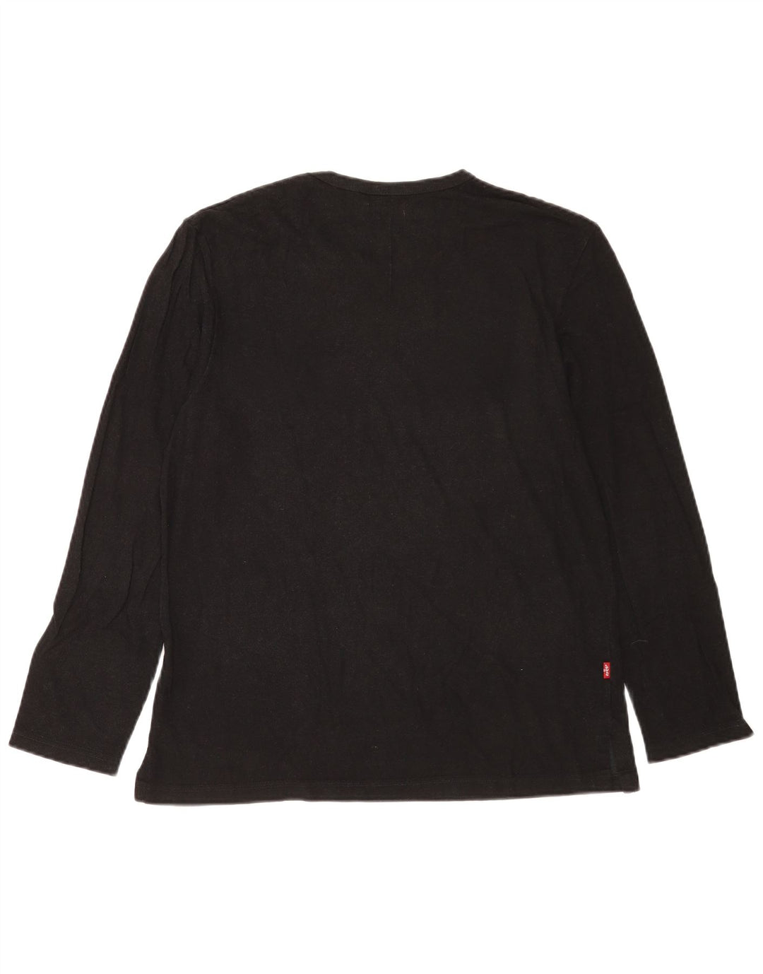 Top masculino Levi's manga comprida grande algodão preto