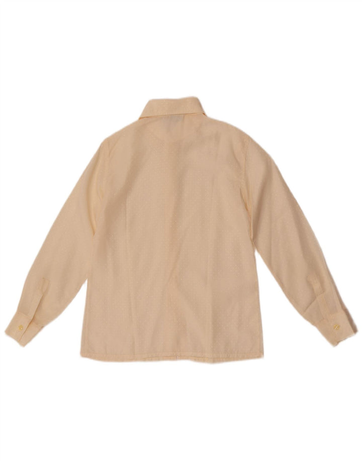 Camisa vintage masculina 7-8 anos branco manchado