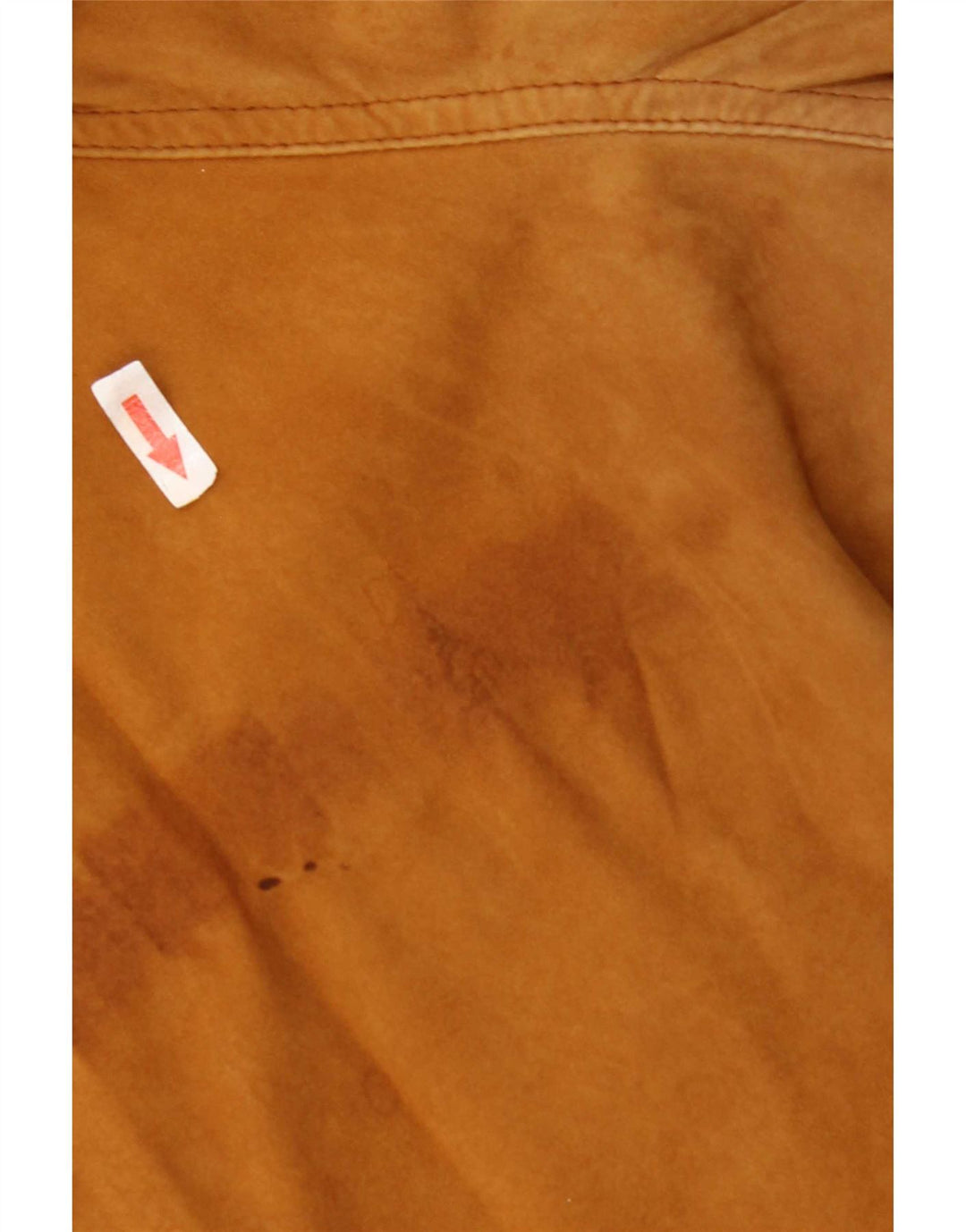 Jaqueta bomber de camurça vintage feminina UK 18 XL marrom