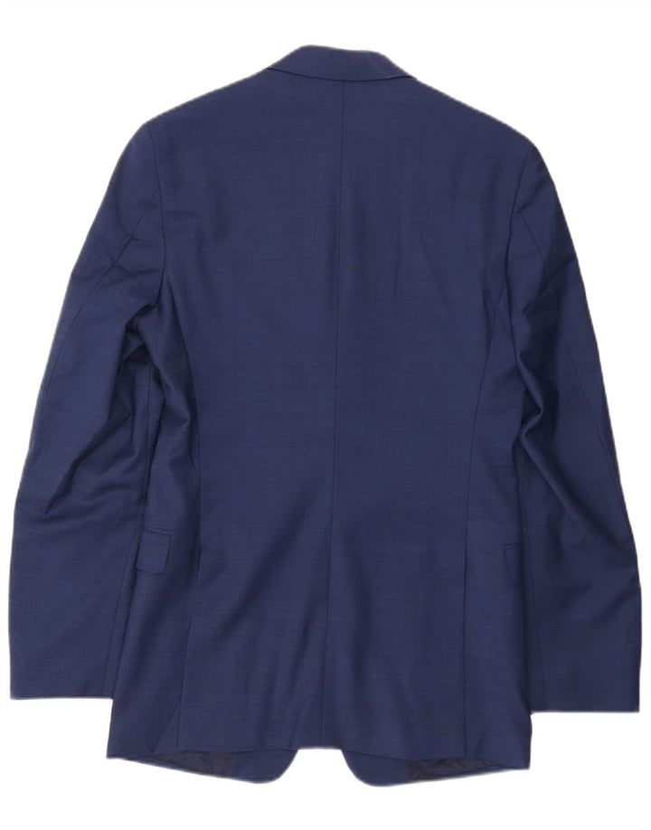 Jaqueta blazer masculina TOMMY HILFIGER com 2 botões Reino Unido 38 lã azul marinho médio