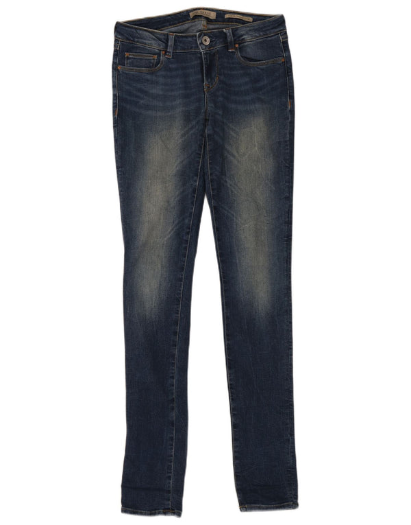 Guess Calça Jeans Feminina Power Low Skinny W28 L34 Azul Algodão
