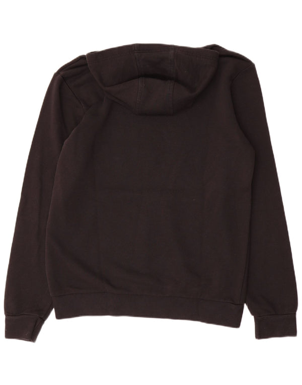 ADIDAS Meninos Graphic Hoodie Jumper 15-16 Anos Preto Algodão