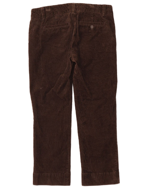 J. Crew Calça feminina de veludo cotelê City Fit EUA 6 médio W32 L26 marrom