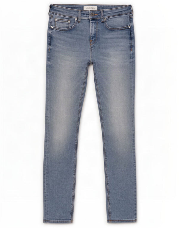 Zara Jeans Skinny Feminino UE 38 Pequeno W28 L27 Azul