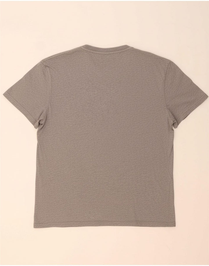 Camiseta masculina TOMMY HILFIGER grande algodão cinza