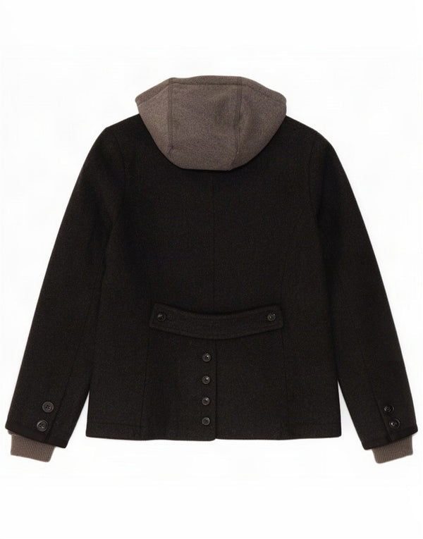 Jaqueta Blazer com capuz de 2 botões Superdry para meninas 11-12 anos Lã cinza médio