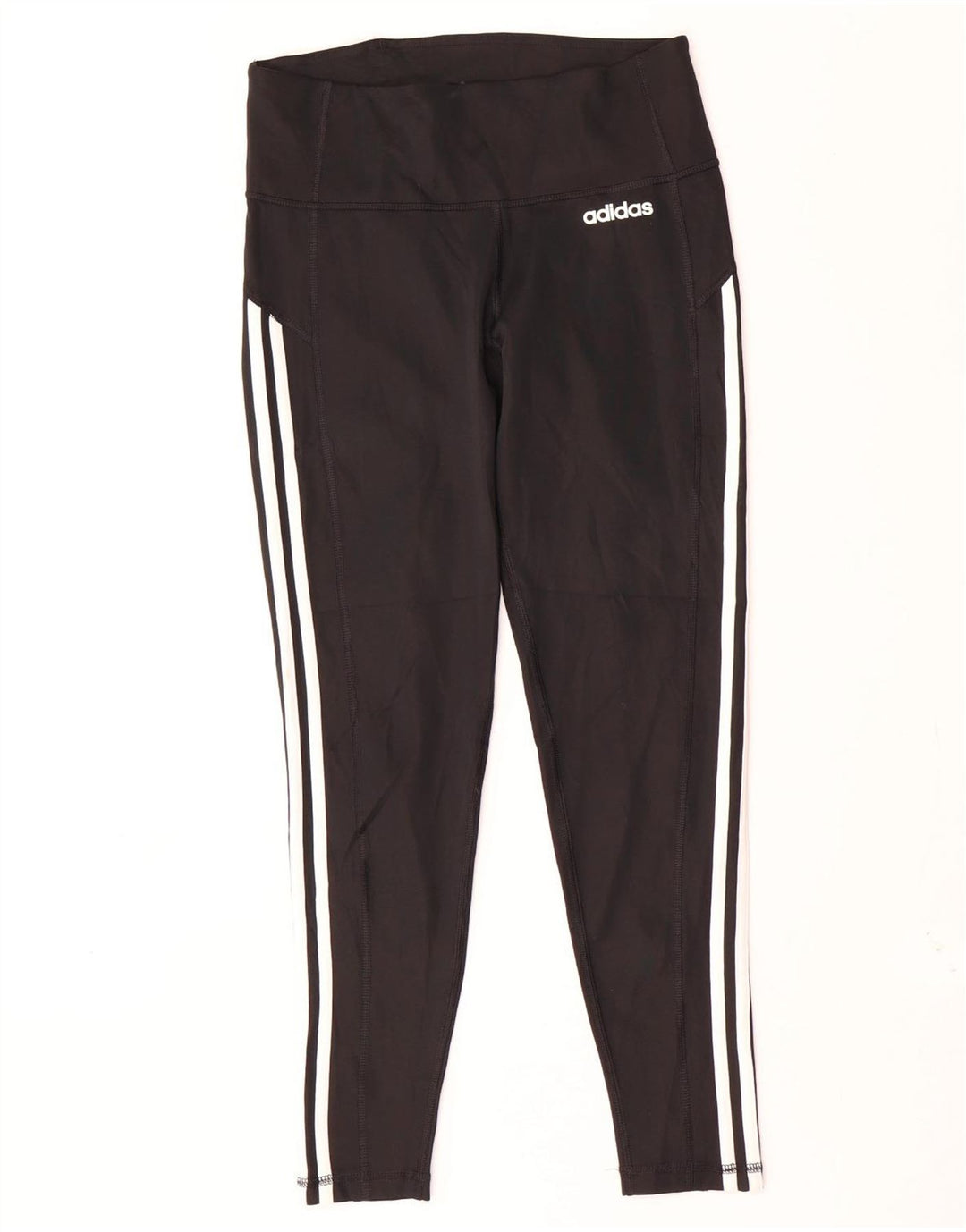 ADIDAS Womens Aeroready Leggings UK 12/14 Médio Preto Poliéster