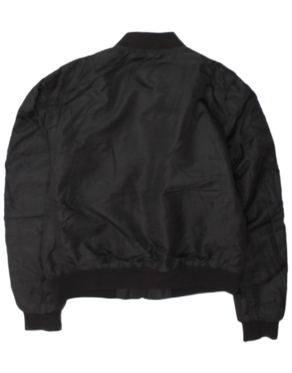 Jaqueta bomber feminina Superdry UK 12 poliéster preto médio