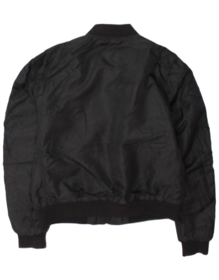 Jaqueta bomber feminina Superdry UK 12 poliéster preto médio