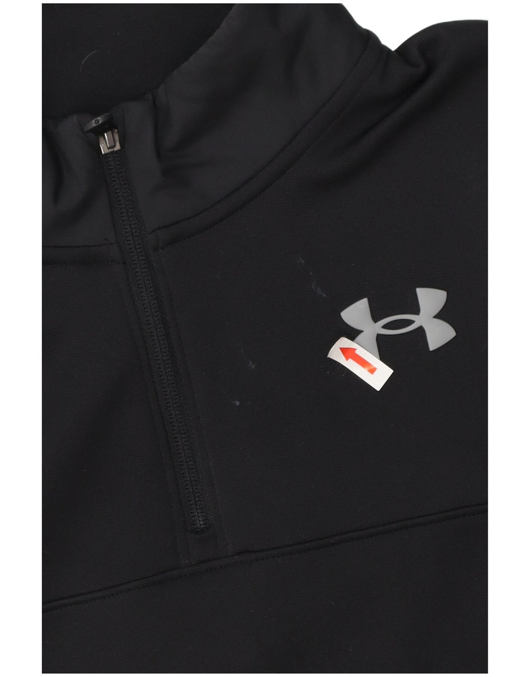 Under Armour Mens Zip Neck Loose Fit Moletom Jumper Médio Preto