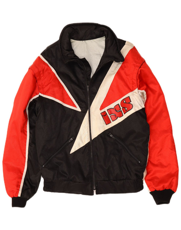 Jaqueta masculina IXS Motorstyle Graphic Racer UK 42 XL preta Colourblock Tactel