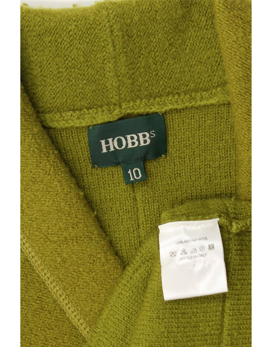 Jaqueta blazer feminina Hobbs com 4 botões Reino Unido 10 pequena lã merino verde