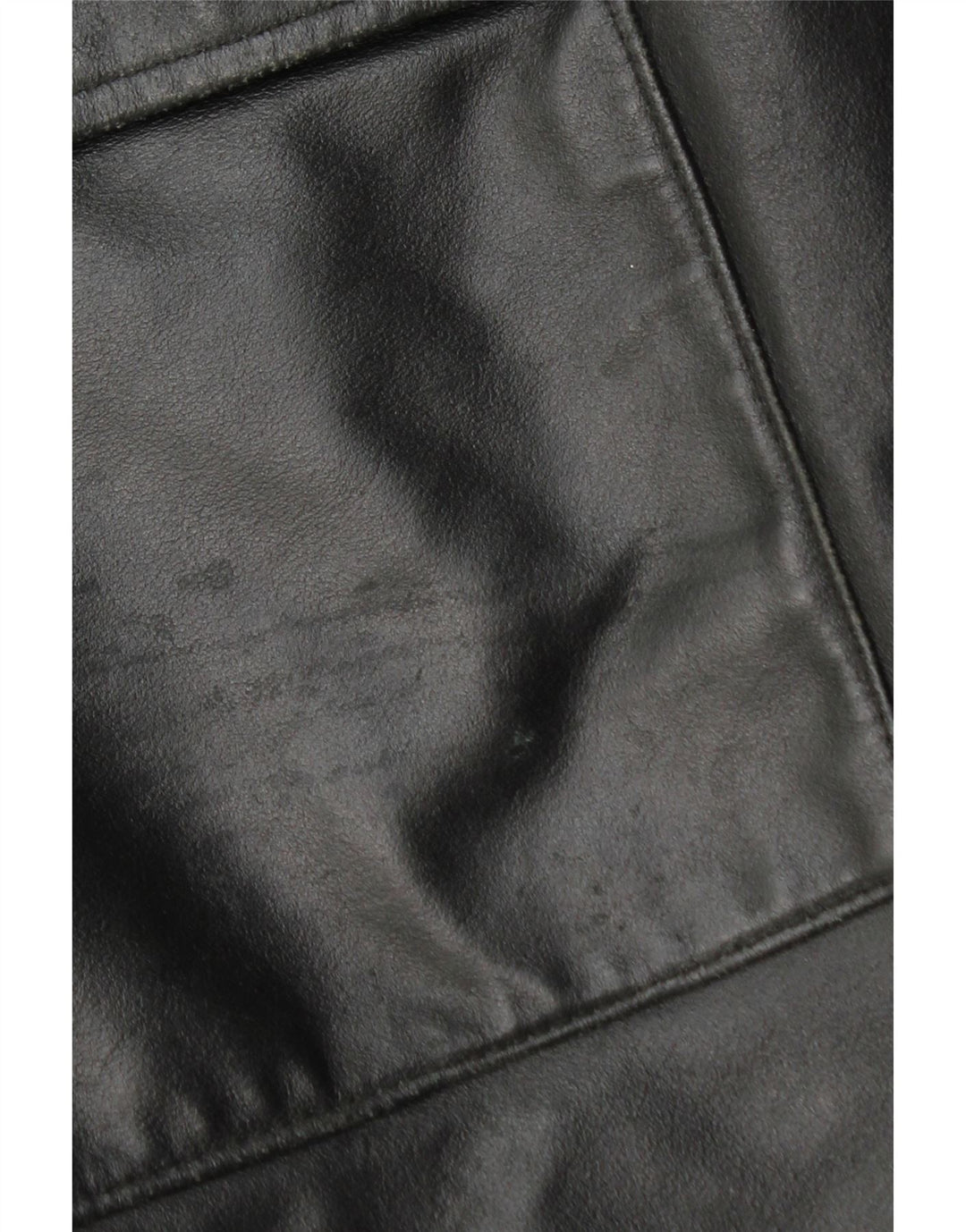 Casaco de couro feminino La Griffe IT 54 3XL couro preto