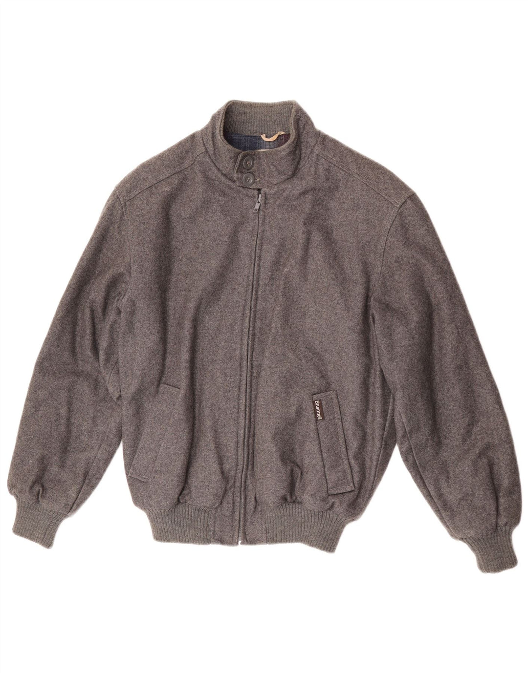 Jaqueta bomber masculina Brummell IT 48 lã cinza médio