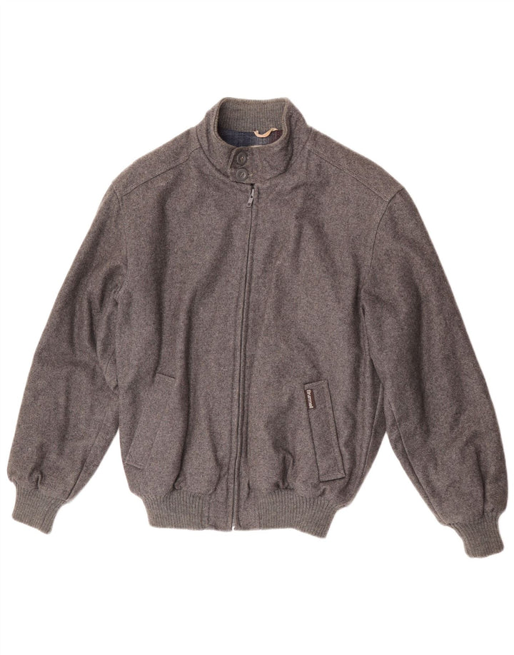 Jaqueta bomber masculina Brummell IT 48 lã cinza médio