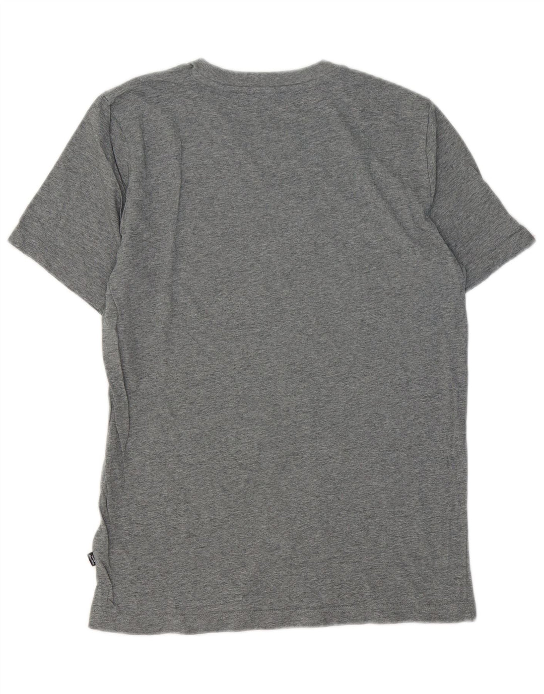 Camiseta masculina PUMA com estampa gráfica pequena de algodão cinza