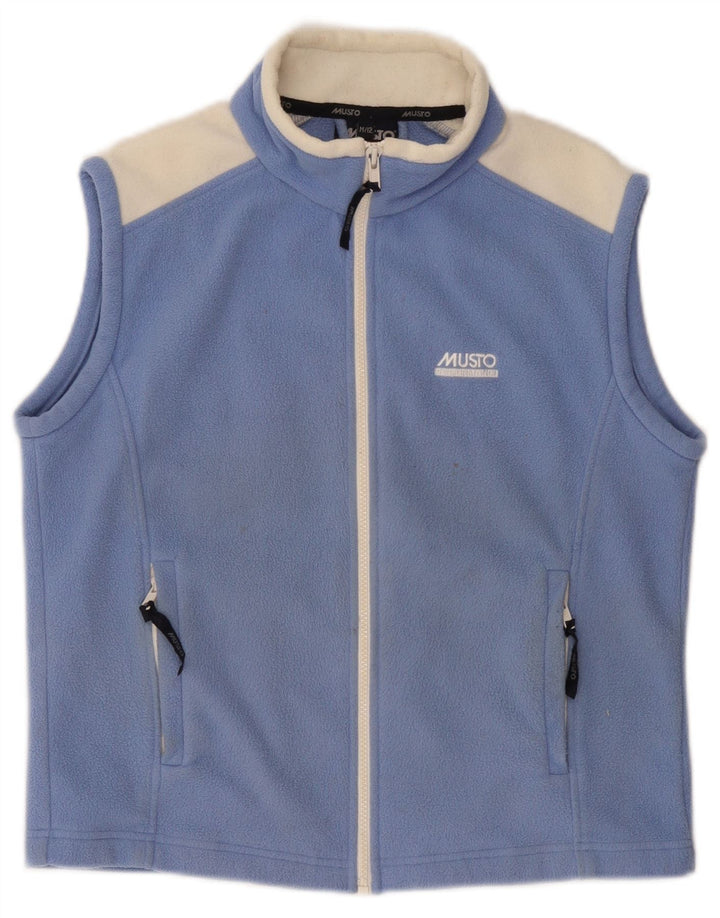 Musto Boys Fleece Gilet 11-12 Anos Azul Médio Colourblock Poliéster