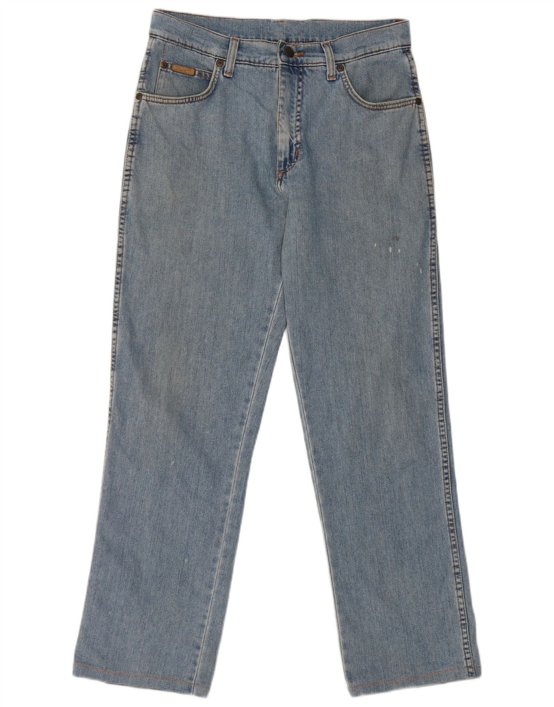 Wrangler Masculino Texas Stretch Straight Jeans W32 L29 Azul Algodão