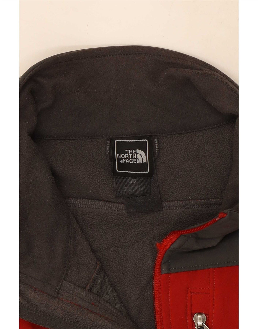 Jaqueta corta-vento masculina The North Face UK 40 grande bloco colorido vermelho