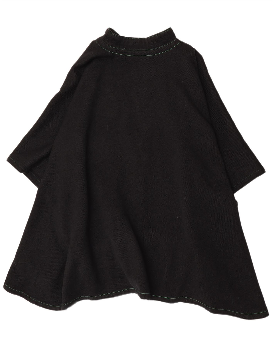 Vestido poncho feminino vintage tamanho único preto