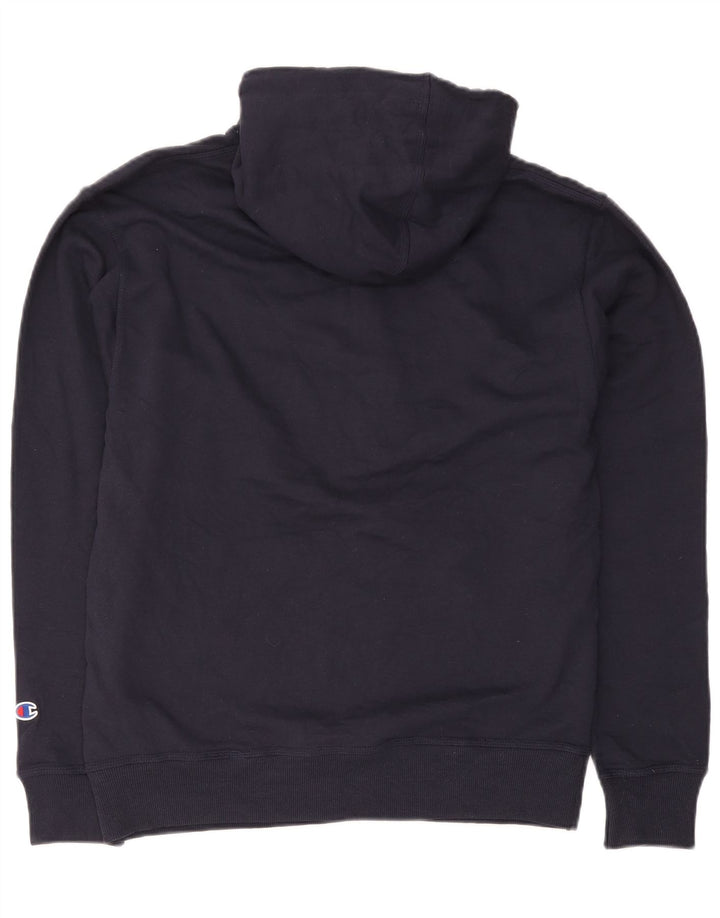 Jumper com capuz masculino Champion Regular Fit médio algodão azul marinho