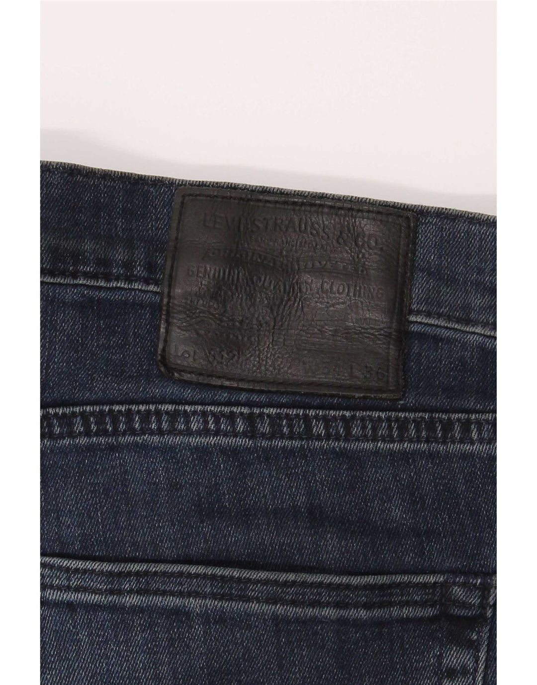 Calça jeans feminina Levi's 512 Slim Tapered W34 L36 azul marinho