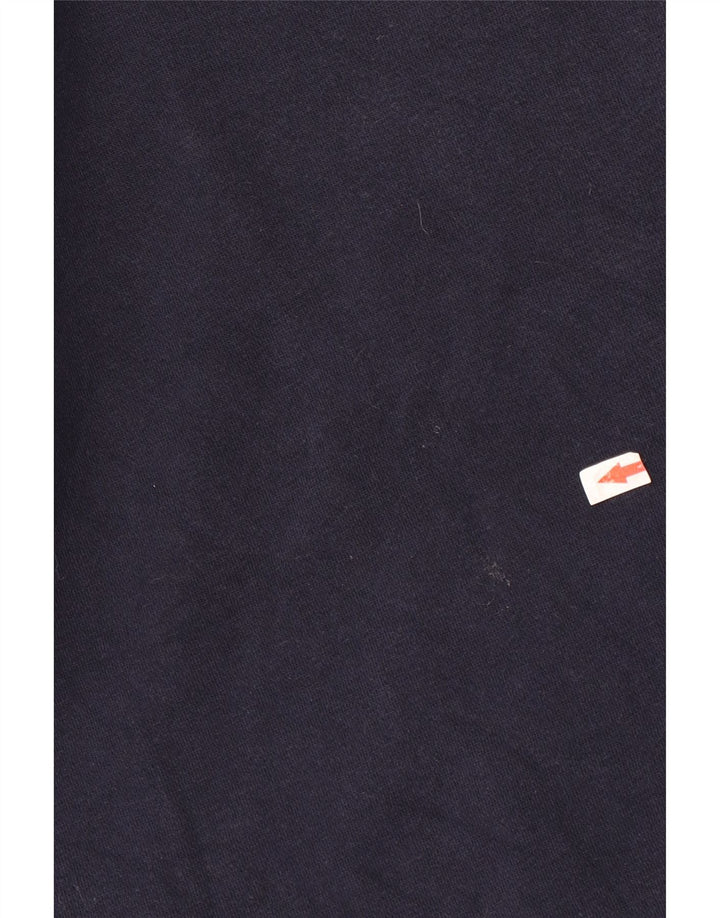 Zara moletom masculino jumper pequeno algodão azul marinho