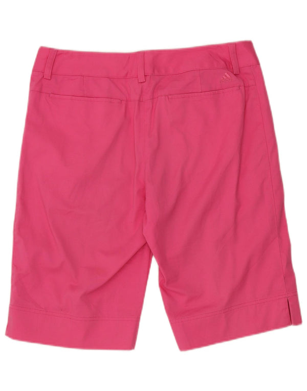 Shorts Chino Feminino Adidas UK 10 Pequeno W32 Algodão Rosa