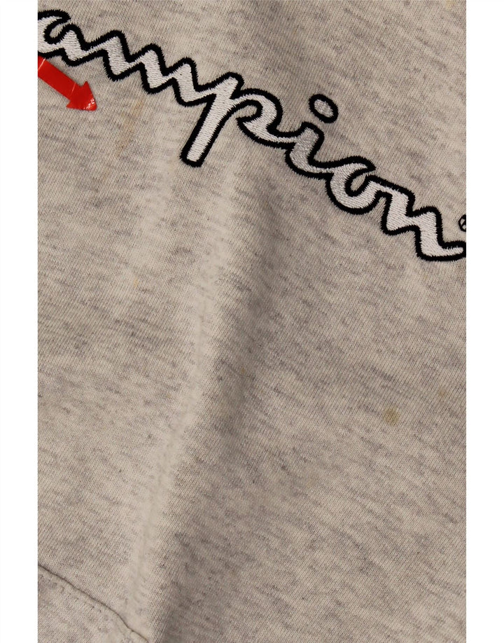 Jumper com capuz gráfico masculino Champion XL cinza