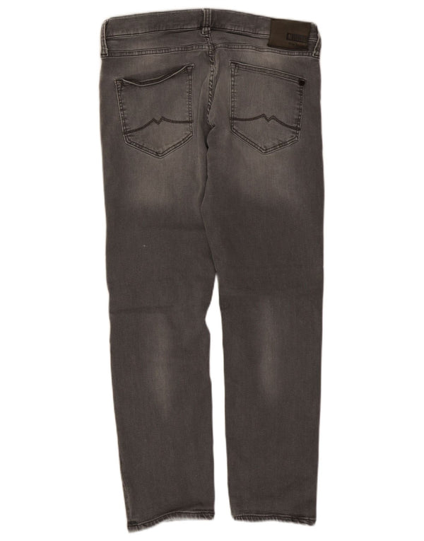 Mustang Mens Slim Jeans W34 L28 Algodão Cinza