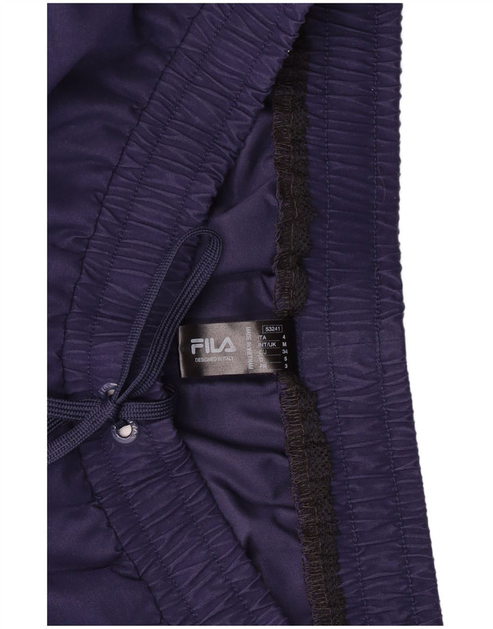 Shorts de banho masculino Fila médio azul marinho poliéster