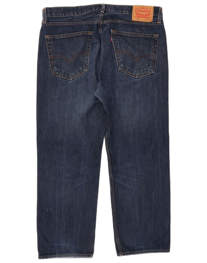 Jeans retos masculinos Levi's W36 L27 algodão azul