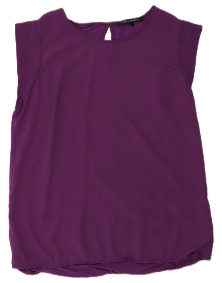 Blusa feminina French Connection Top UK 18 XL Roxo