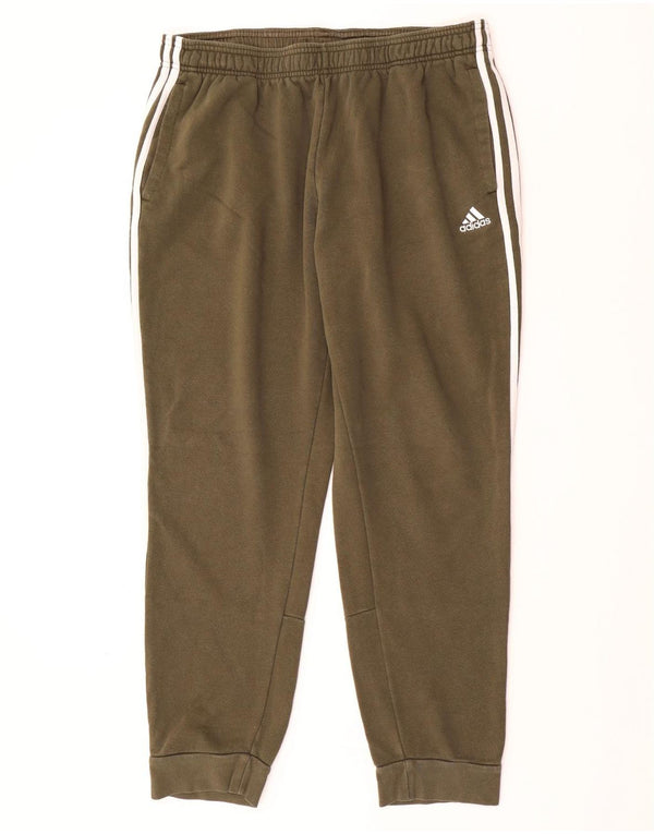 ADIDAS Calças de treino masculinas Joggers XL Khaki Cotton