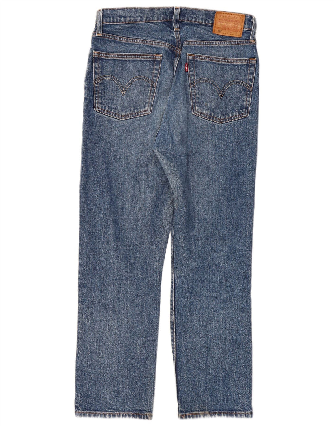Jeans retos femininos Levi's W27 L26 algodão azul