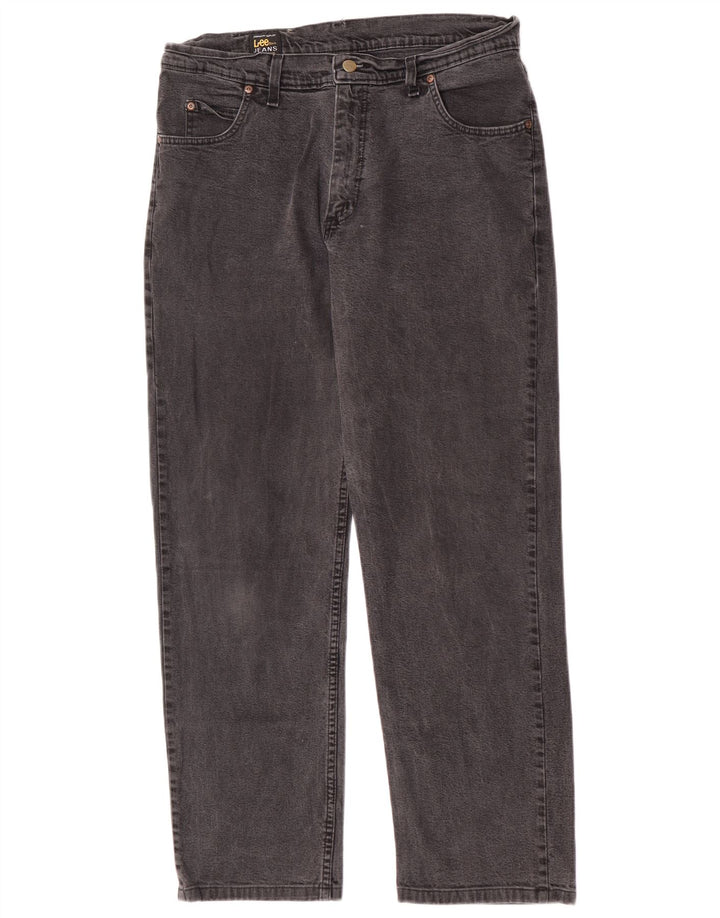 Lee Mens Brooklyn Straight Jeans W36 L30 Algodão Cinza