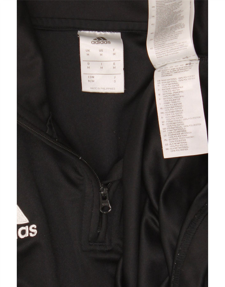 Adidas Mens Climalite Pullover Treino Top Médio Preto Colorblock