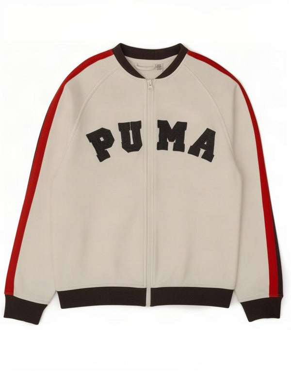 Jaqueta feminina Puma Graphic Tracksuit Top 13-14 anos branco colorblock